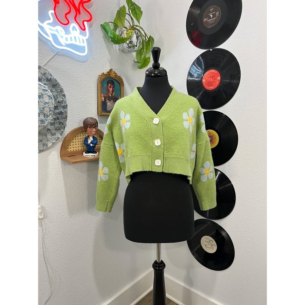 Retro Flower Cardigan